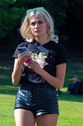 Women Genuine Leather Shorts WS 28 SkinOutfit